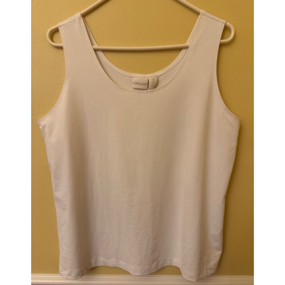 Chico's cream tank - size 3